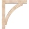 Ekena Millwork Thorton Block Smooth Bracket w/ Offset Brace, Douglas Fir, 7 1/2"W x 42"D x 48"H BKT0806X42X48THR05SDF - alternate 3